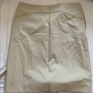 Beige pencil skirt
